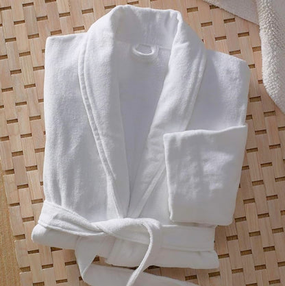 Velour Bathrobe, 100% Cotton