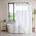 Hook-Free Taffeta Poly Shower Curtains