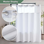 Hook-Free Taffeta Poly Shower Curtains