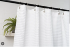 Small Old Hooks Waffle Shower Curtains