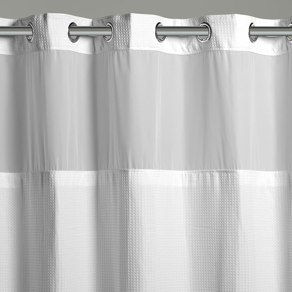 Hook-Free Waffle Shower Curtains